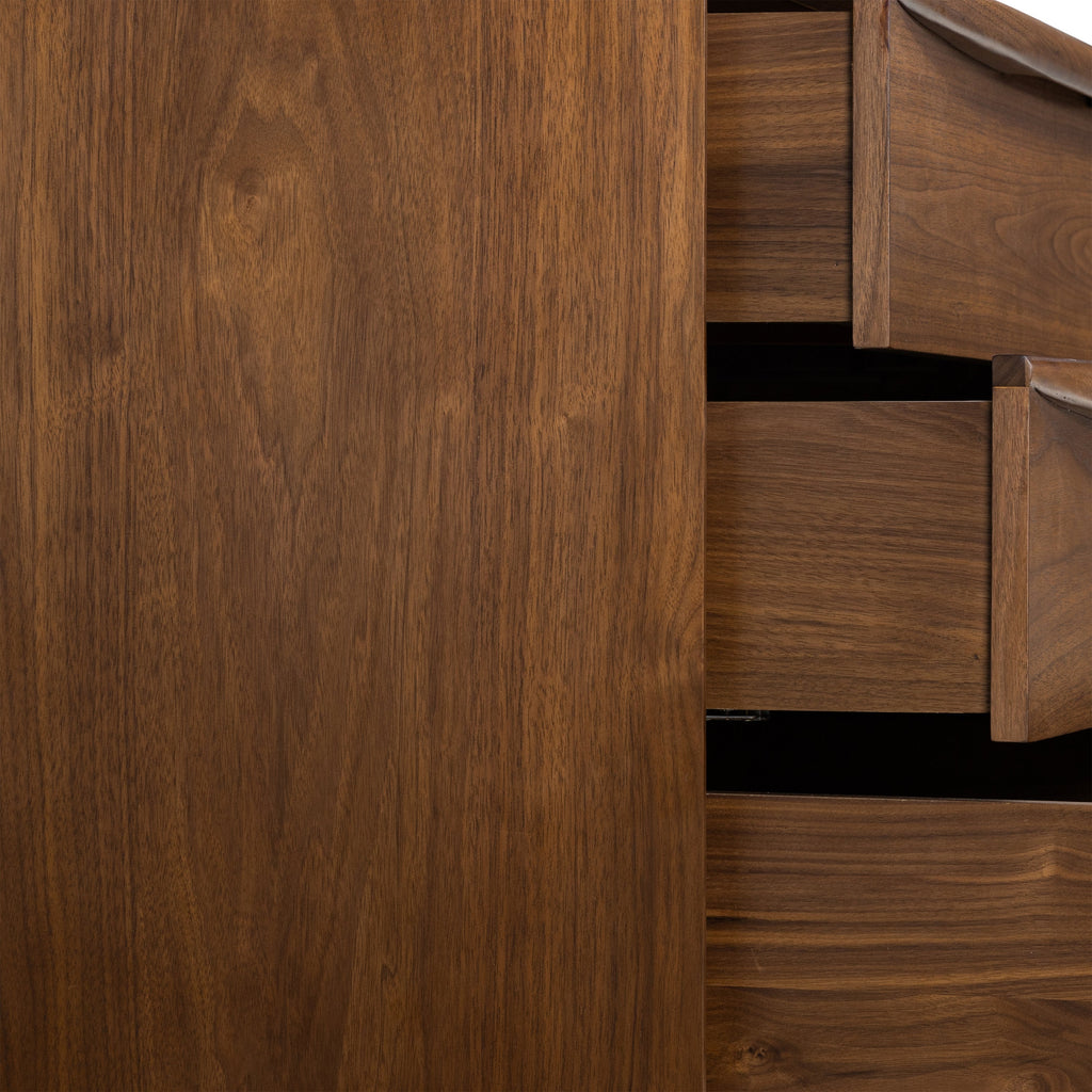 W&F Collection | Cura 6 Drawer Dresser (Walnut)