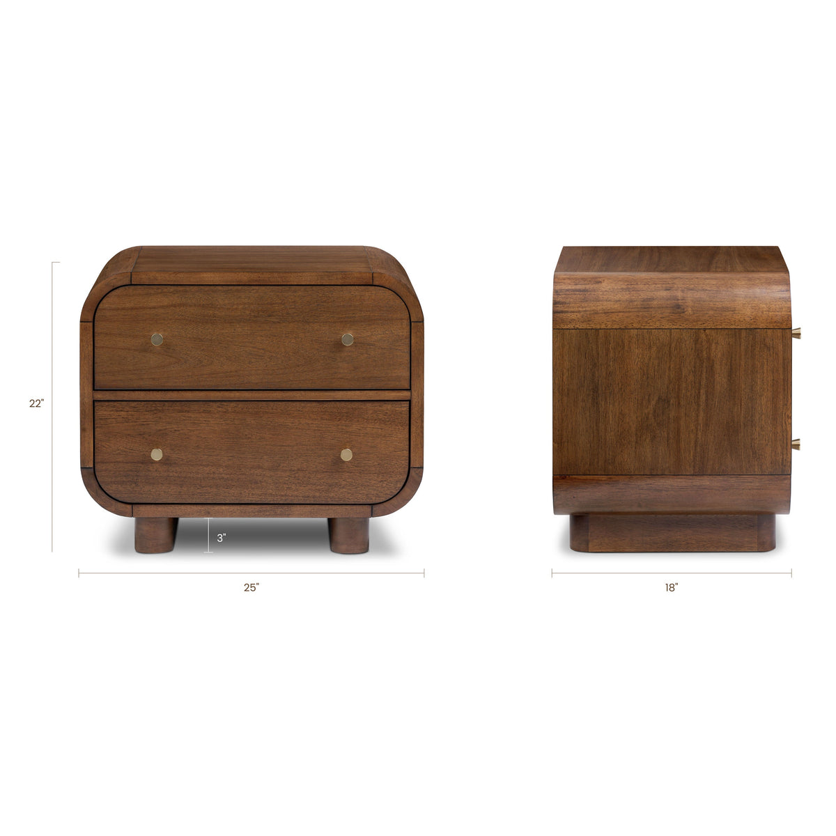 W&F Collection | Oslo Nightstand (Walnut)