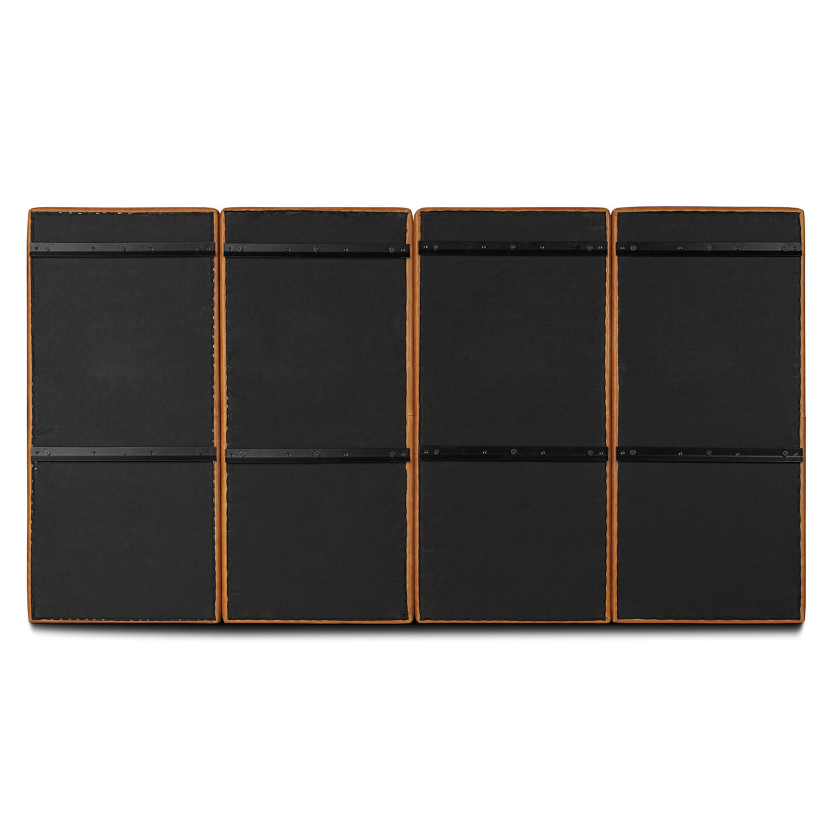 W&F Collection | Napa Leather Bed Headboard (Saddle Tan, King)