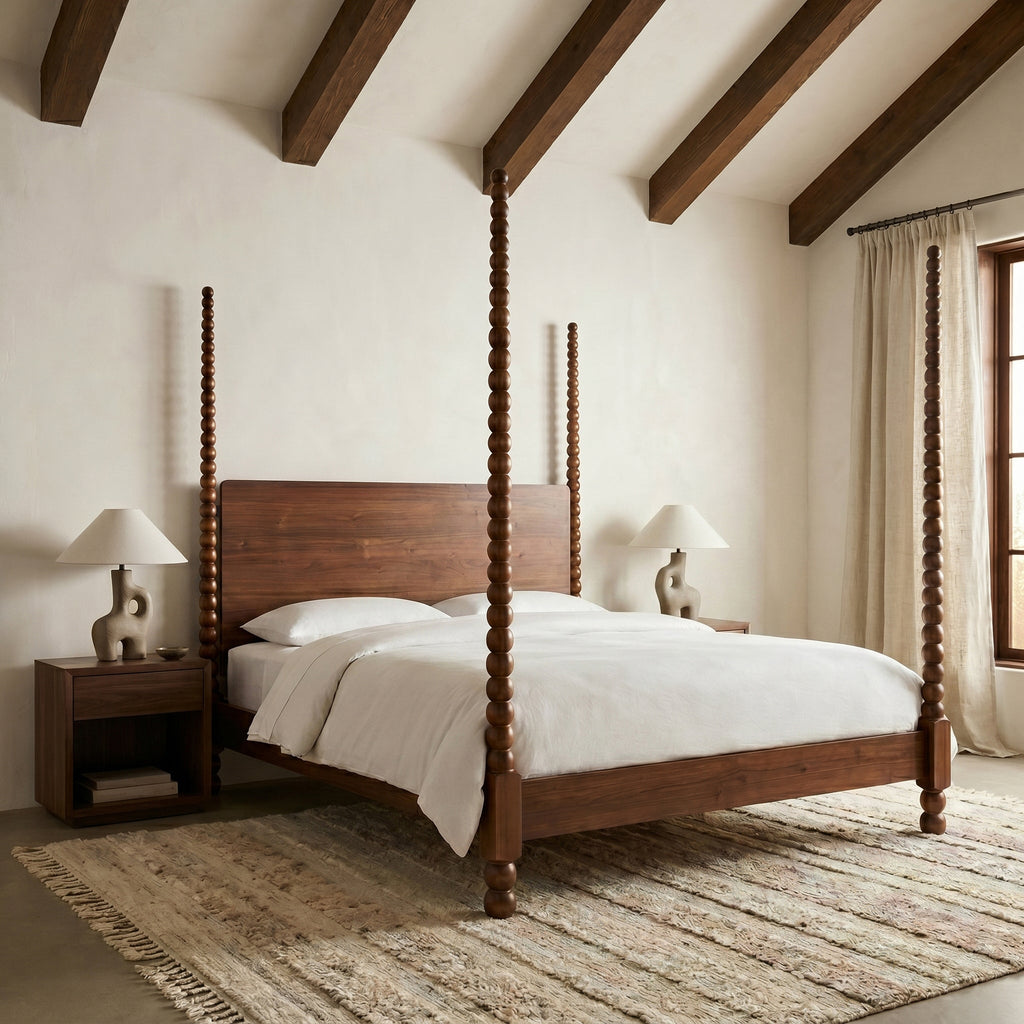 W&F Collection | Aberdeen Bed (Walnut, King)