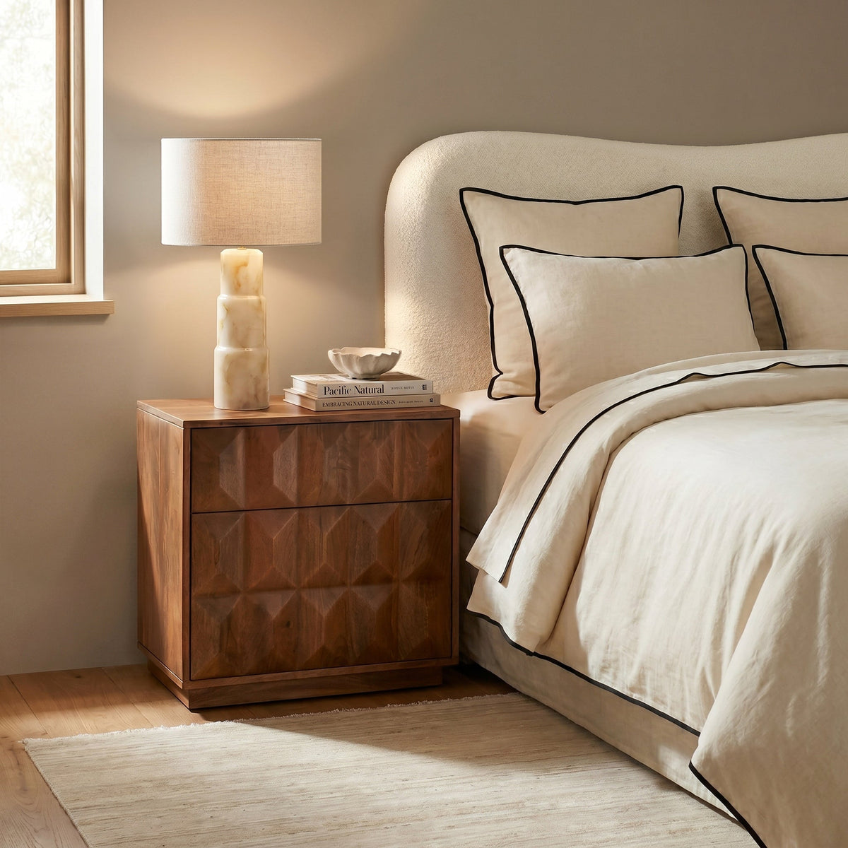 W&F Collection | Laso Nightstand (English Walnut)