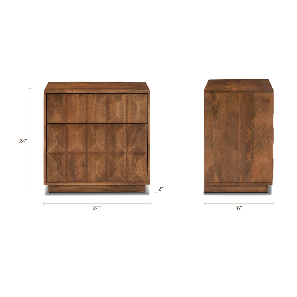 W&F Collection | Laso Nightstand (English Walnut)