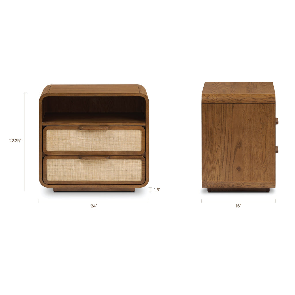 W&F Collection | Neva Nightstand (Reposado Oak)