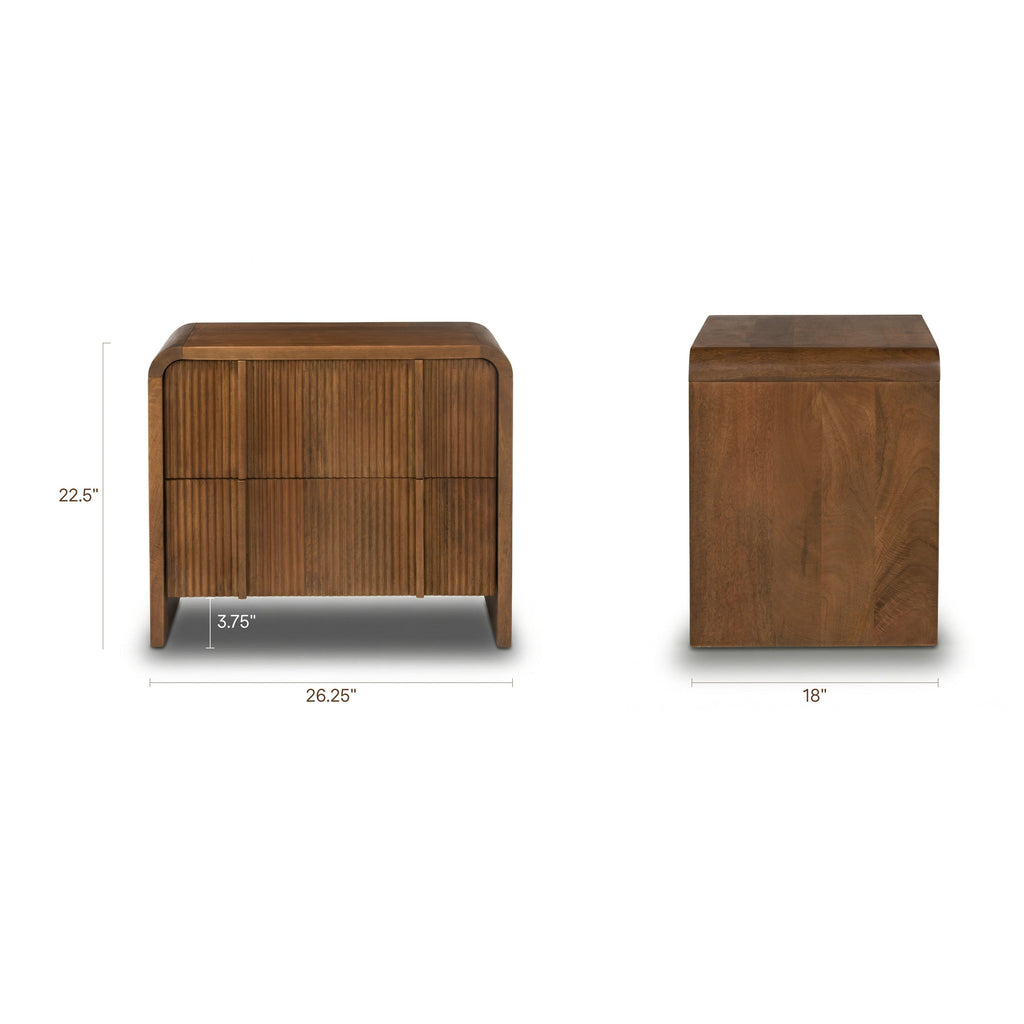 W&F Collection | Arcade Nightstand (English Walnut)