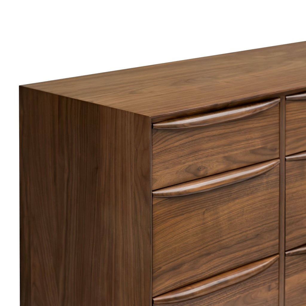 W&F Collection | Cura 9 Drawer Dresser (Walnut)