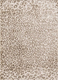 W&F Collection | Tan Bonhill Leopard Print Area Rug