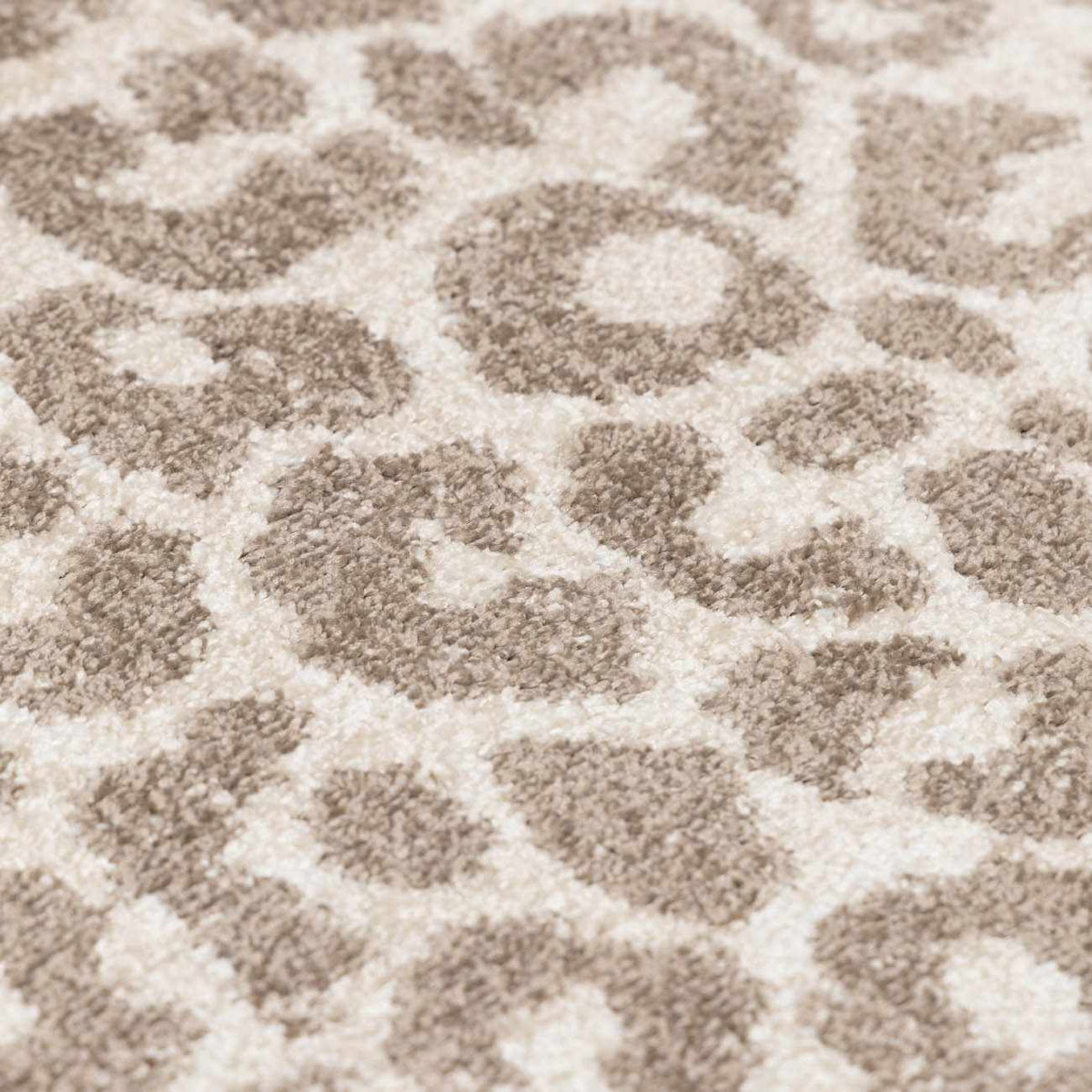 W&F Collection | Tan Bonhill Leopard Print Area Rug