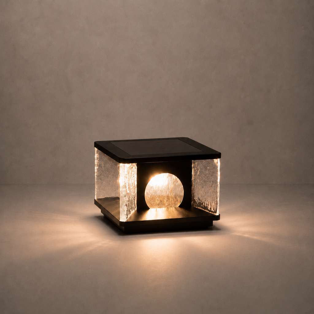 W&F Collection | Lucent Solar Glass Post Light