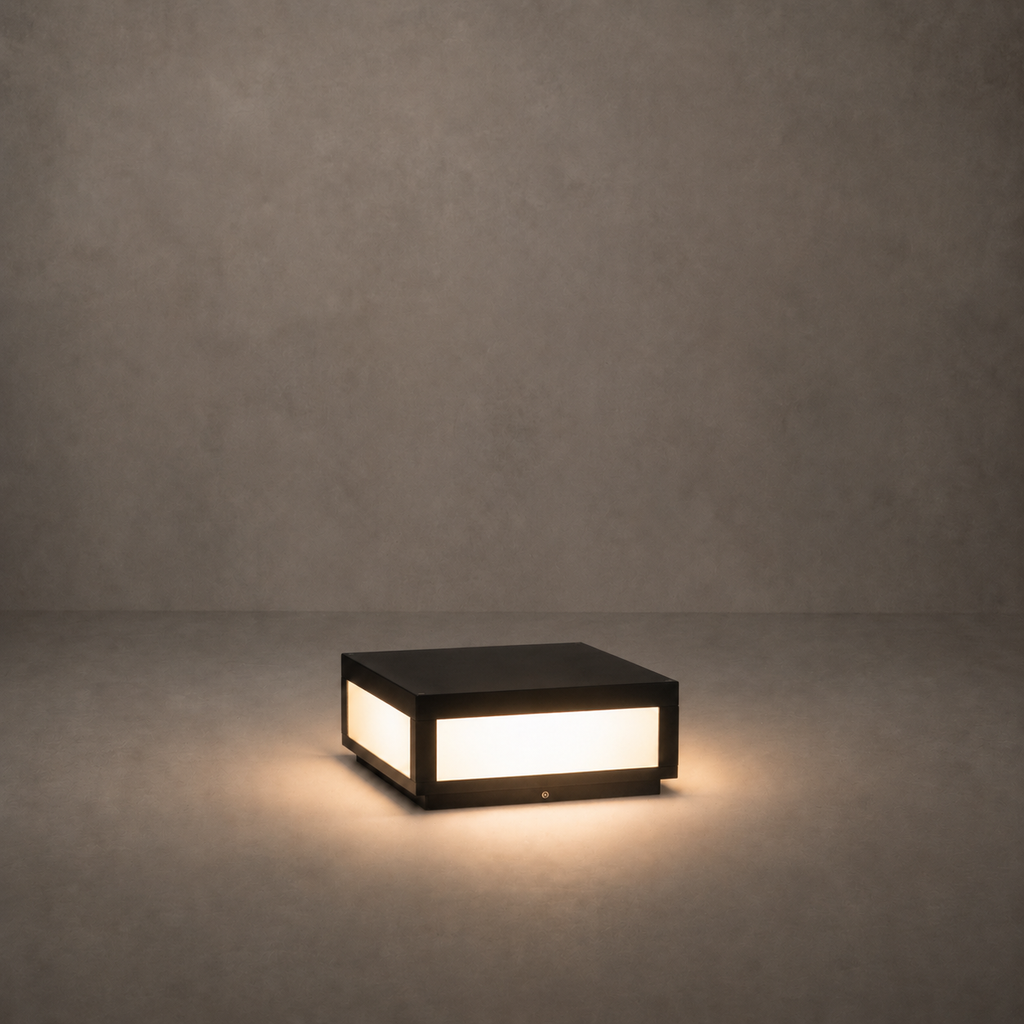 W&F Collection | Cube Wired Outdoor Post Light