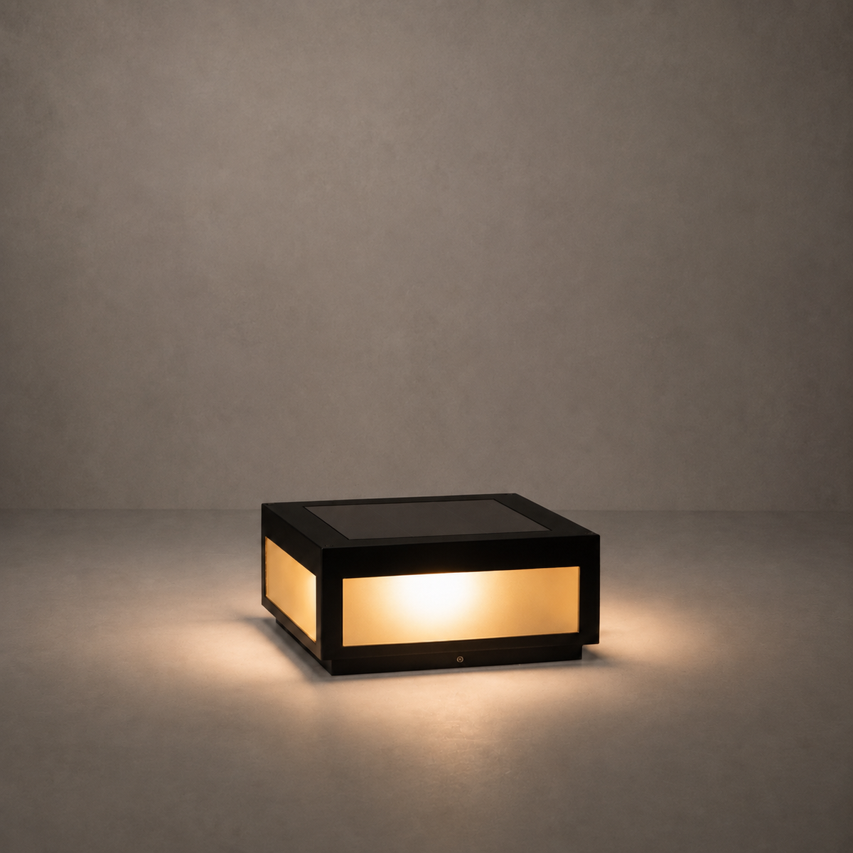 W&F Collection | Cube Solar Outdoor Post Light