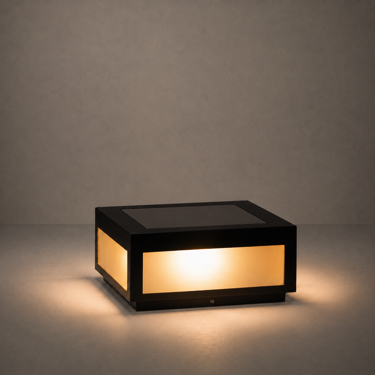 W&F Collection | Cube Solar Outdoor Post Light