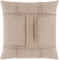 W&F Collection | Vabu Brown Cotton Throw Pillow