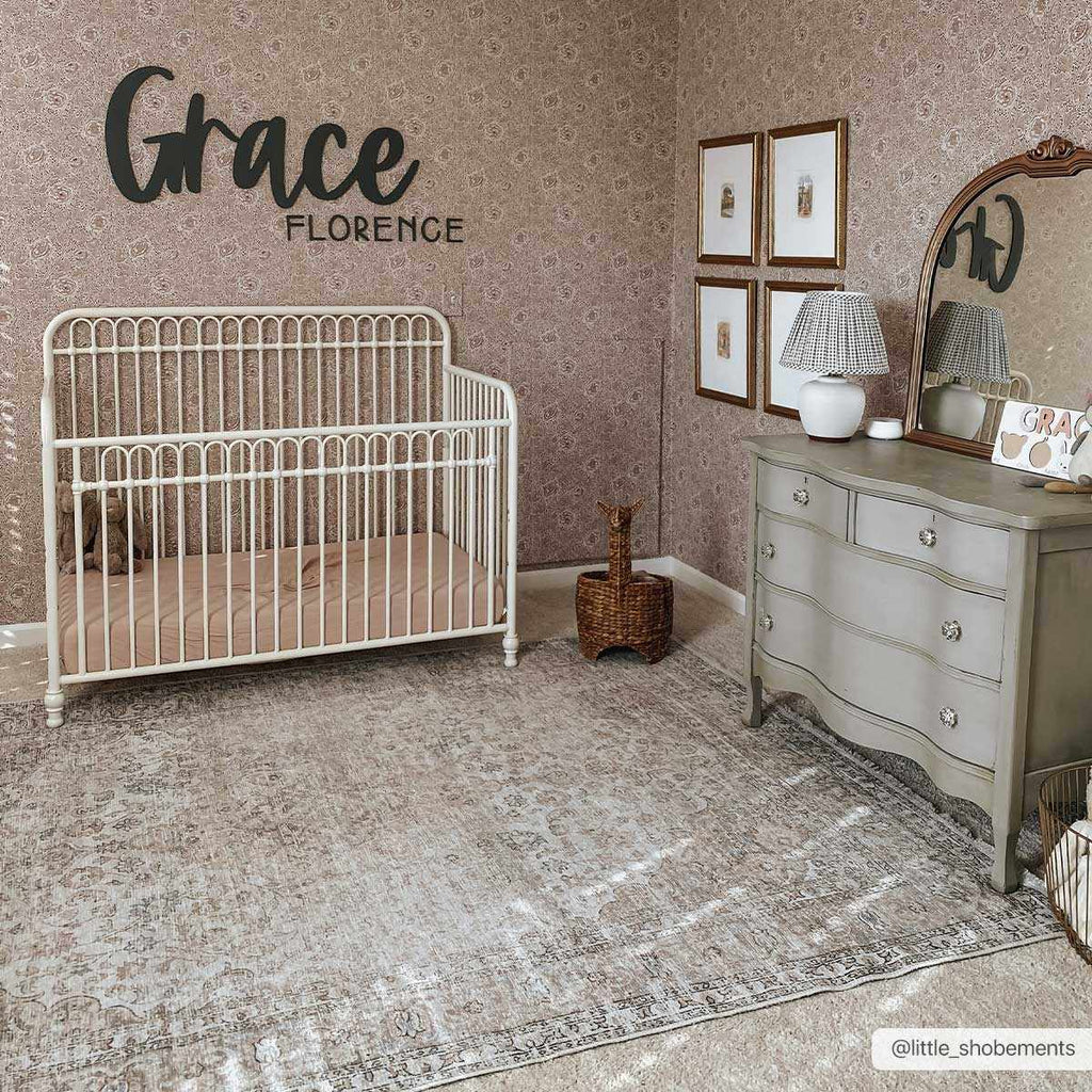 W&F Collection | Cream Holi-2301 Washable Area Rug