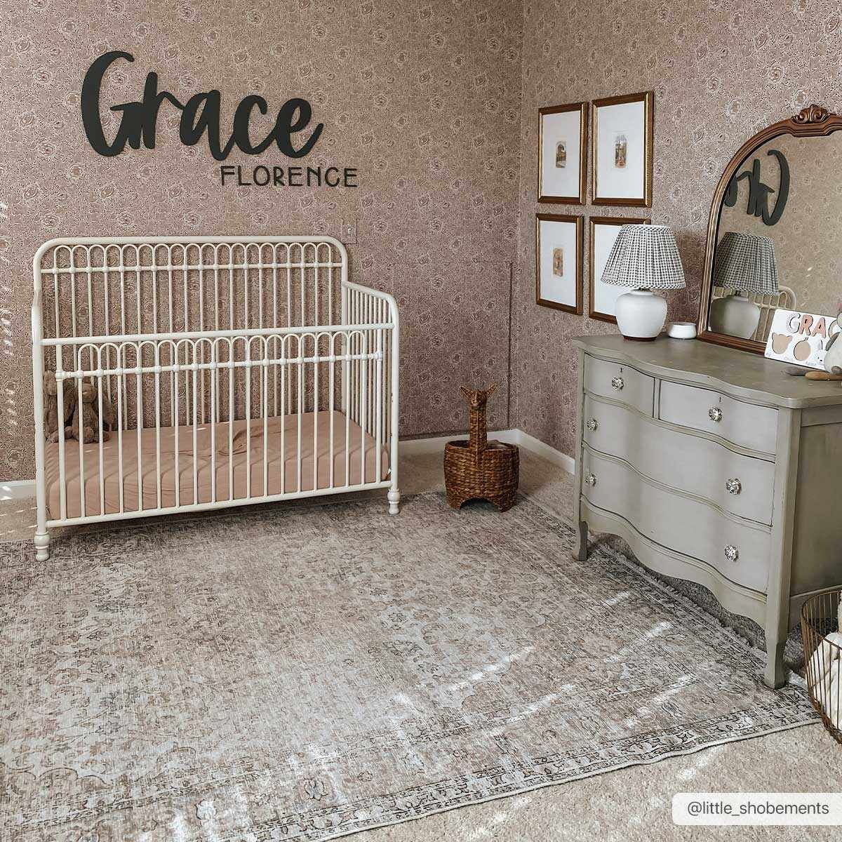 W&F Collection | Cream Holi-2301 Washable Area Rug