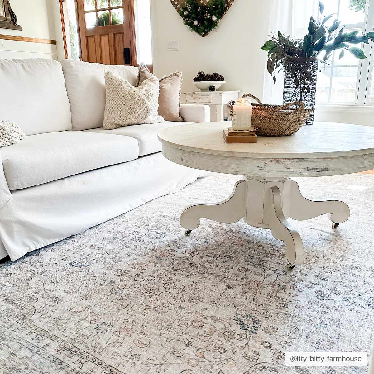 W&F Collection | Cream Holi-2301 Washable Area Rug