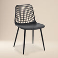 W&F Collection | Marais Dining Chair (Black, Set of 4)