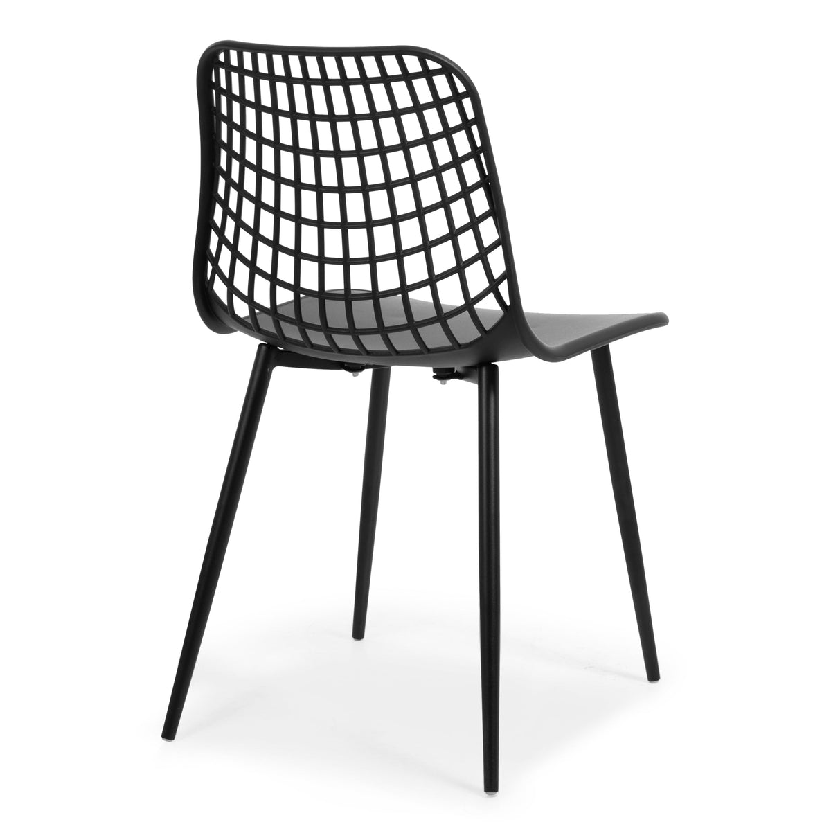 W&F Collection | Marais Dining Chair (Black, Set of 4)