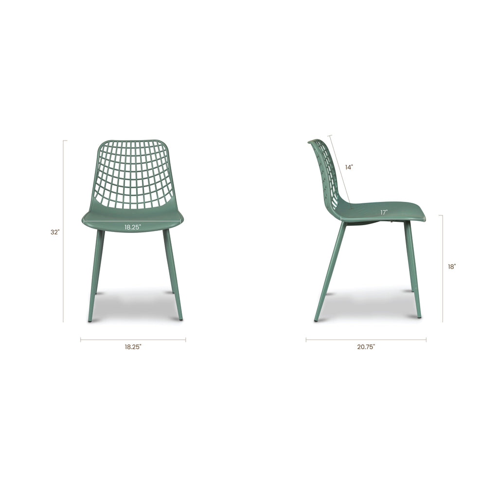 W&F Collection | Marais Dining Chair (Pistachio Green, Set of 4)