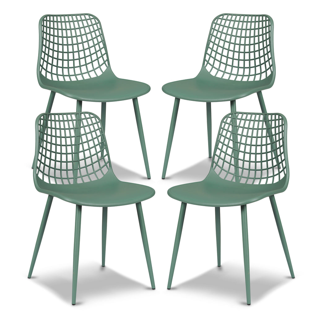 W&F Collection | Marais Dining Chair (Pistachio Green, Set of 4)