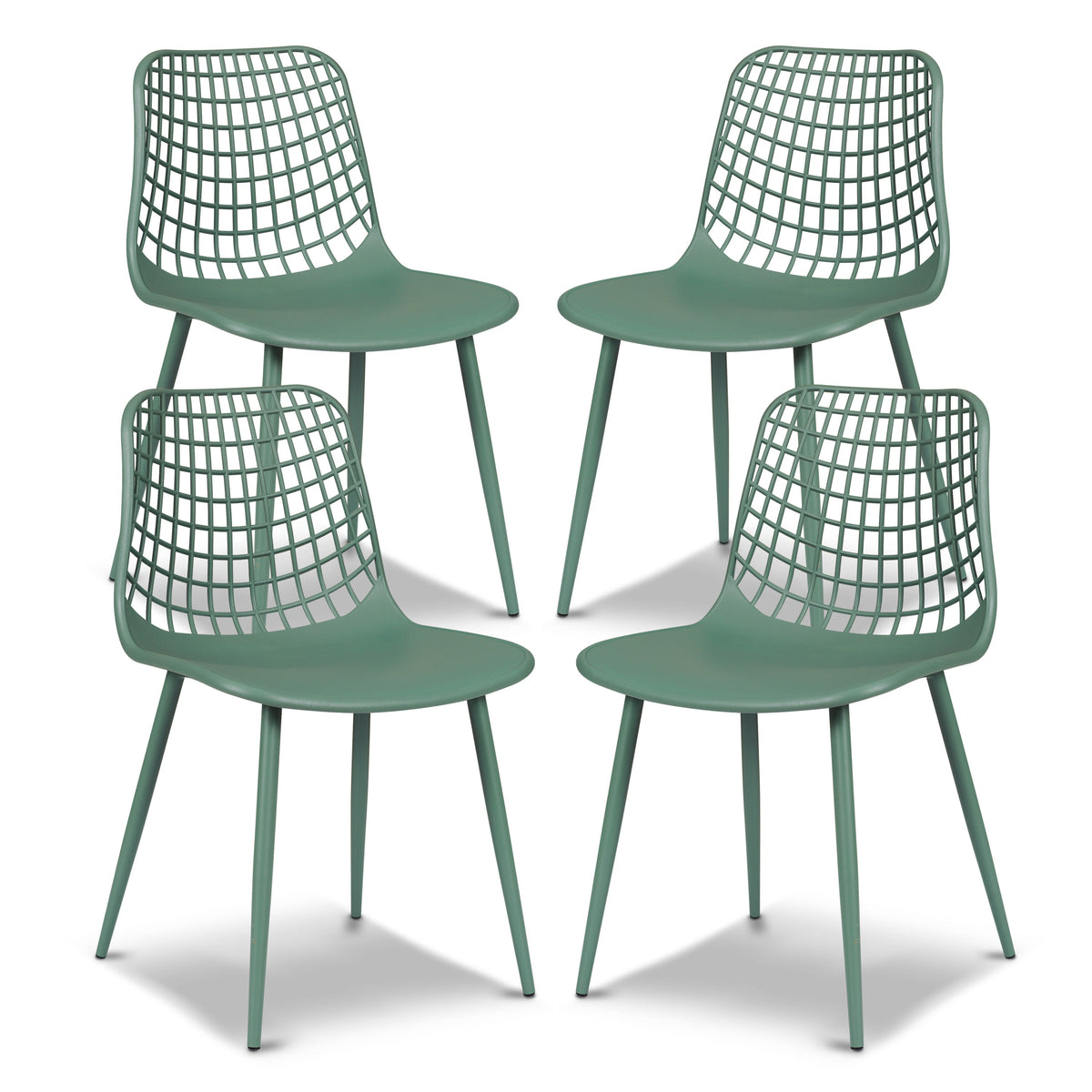 W&F Collection | Marais Dining Chair (Pistachio Green, Set of 4)