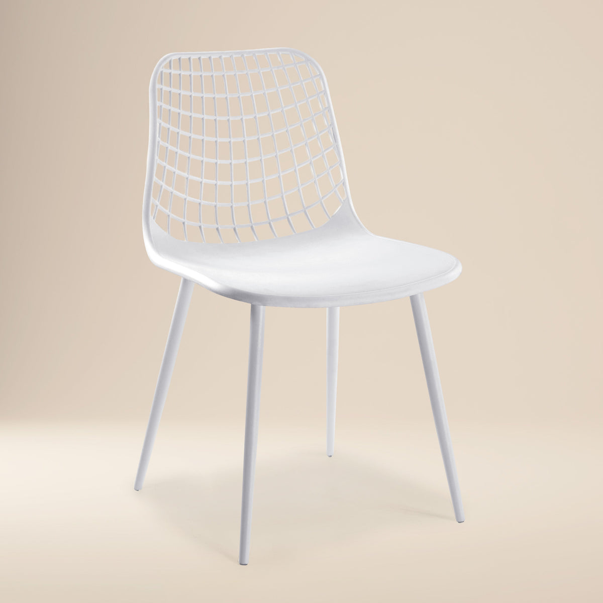 W&F Collection | Marais Dining Chair (White, Set of 4)