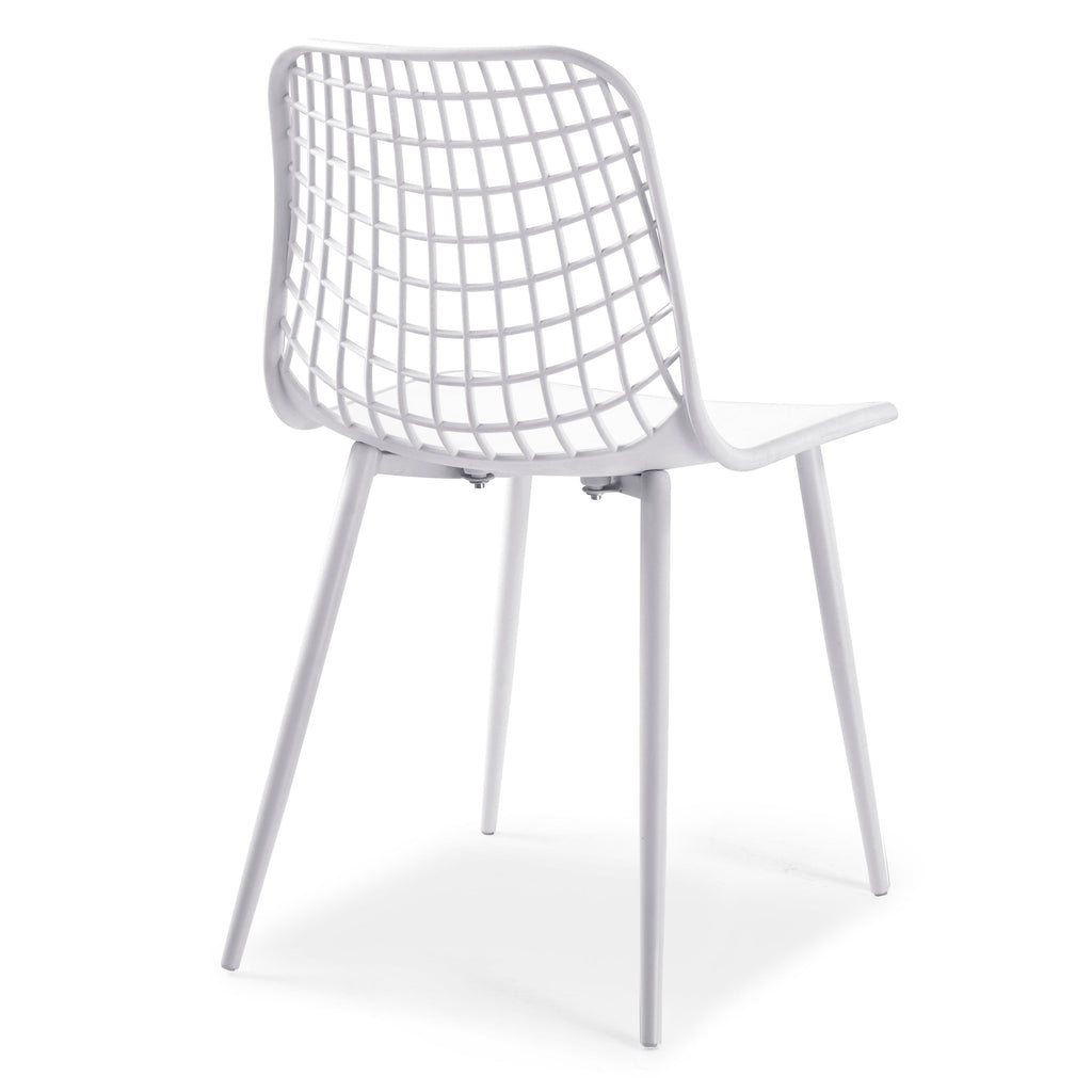 W&F Collection | Marais Dining Chair (White, Set of 4)