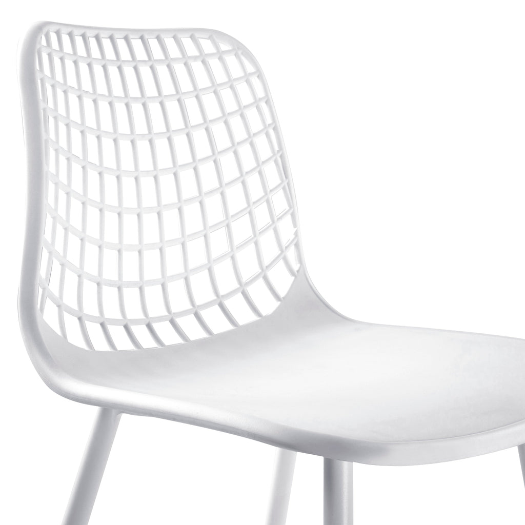 W&F Collection | Marais Dining Chair (White, Set of 4)