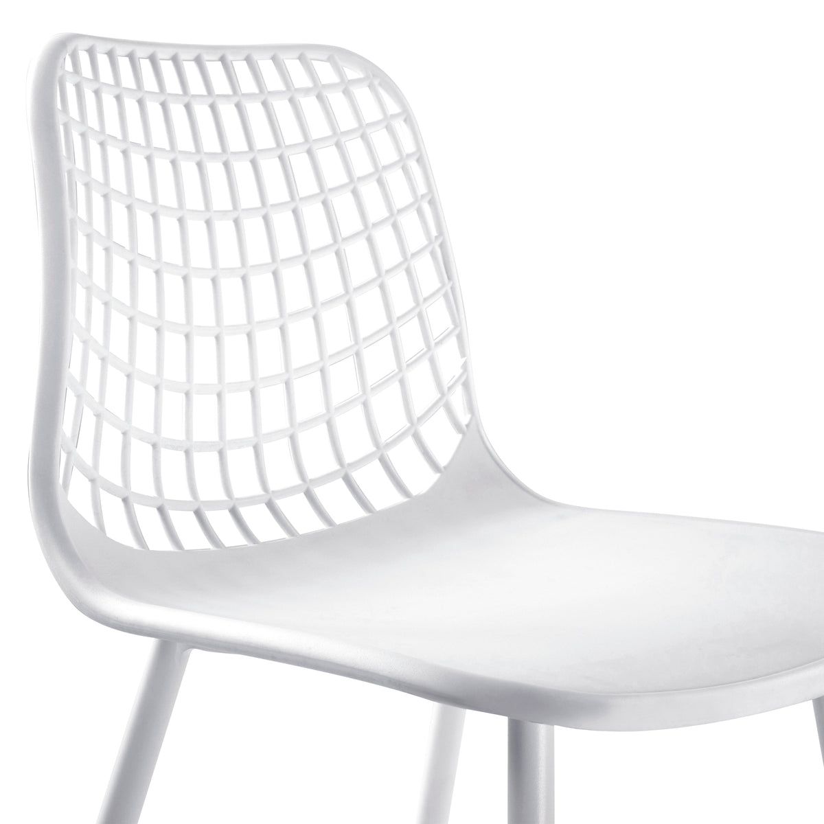 W&F Collection | Marais Dining Chair (White, Set of 4)