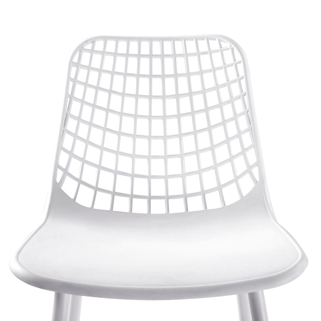 W&F Collection | Marais Dining Chair (White, Set of 4)
