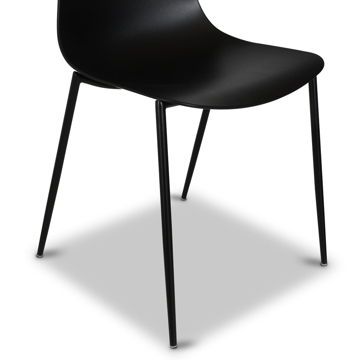 W&F Collection | Isla Dining Chair (Ebony Black, Set of 4)