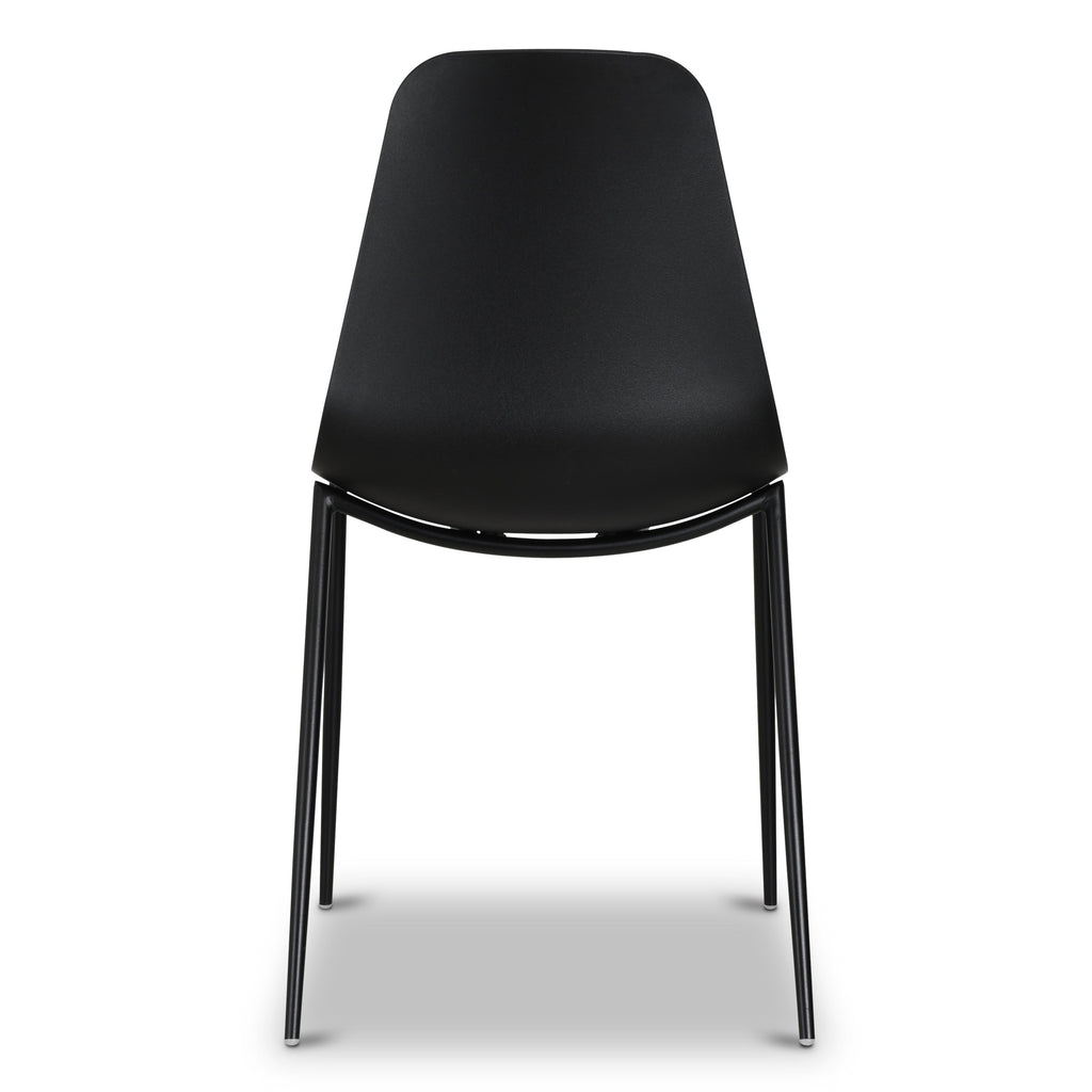 W&F Collection | Isla Dining Chair (Ebony Black, Set of 4)