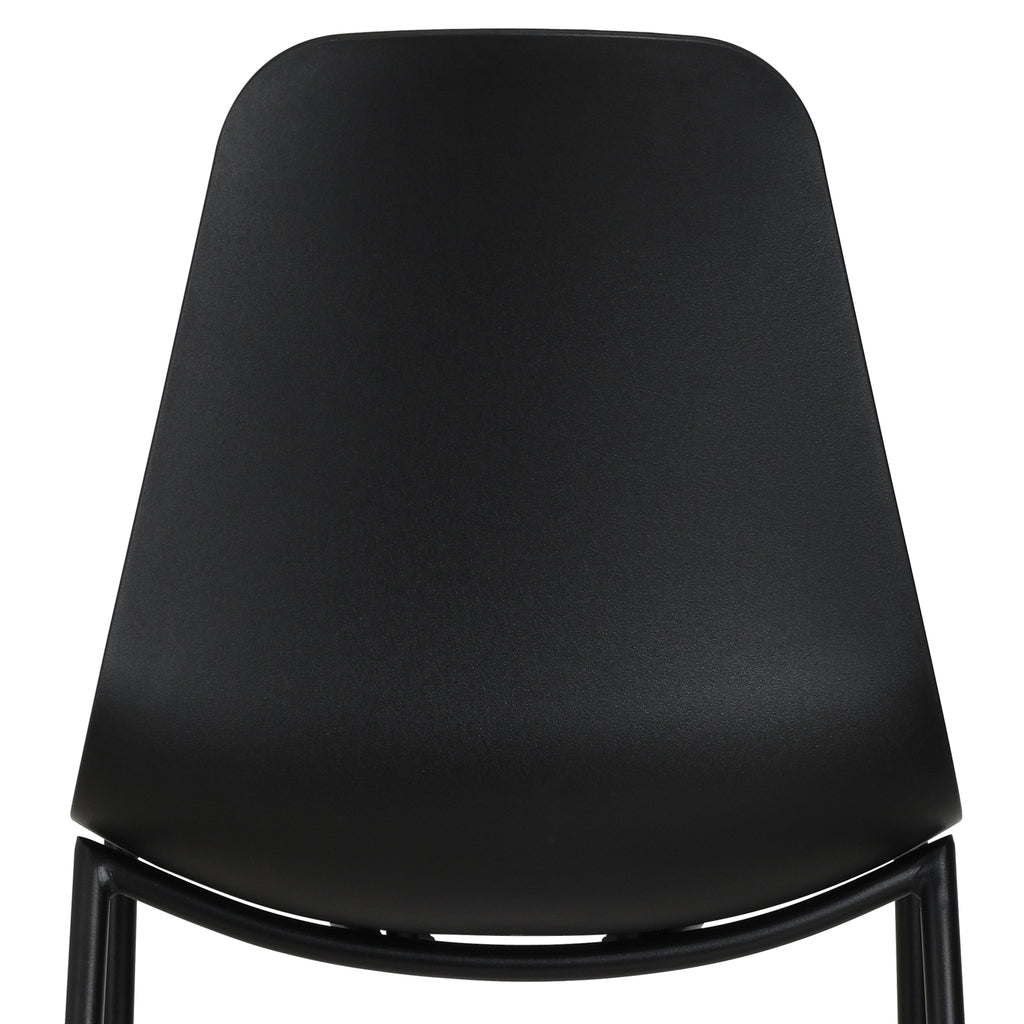 W&F Collection | Isla Dining Chair (Ebony Black, Set of 4)