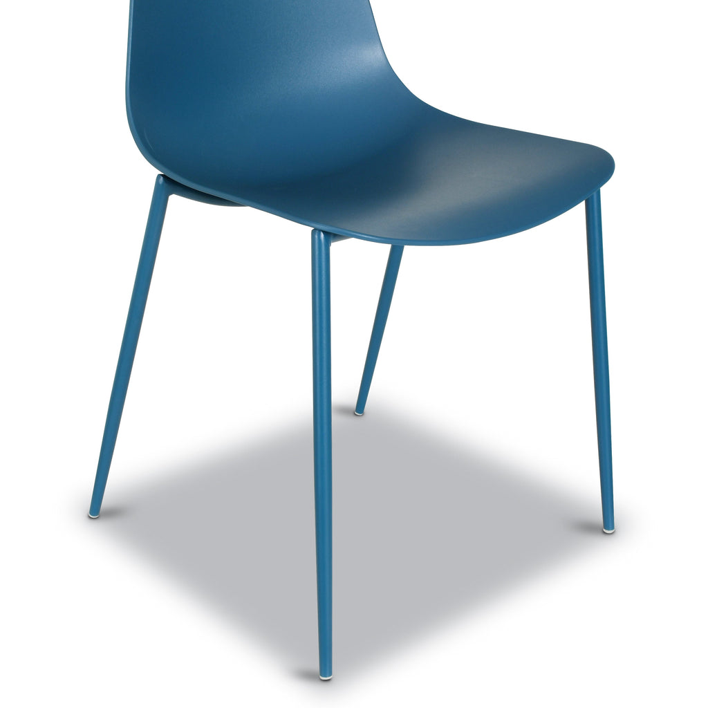 W&F Collection | Isla Dining Chair (Lago Blue, Set of 4)