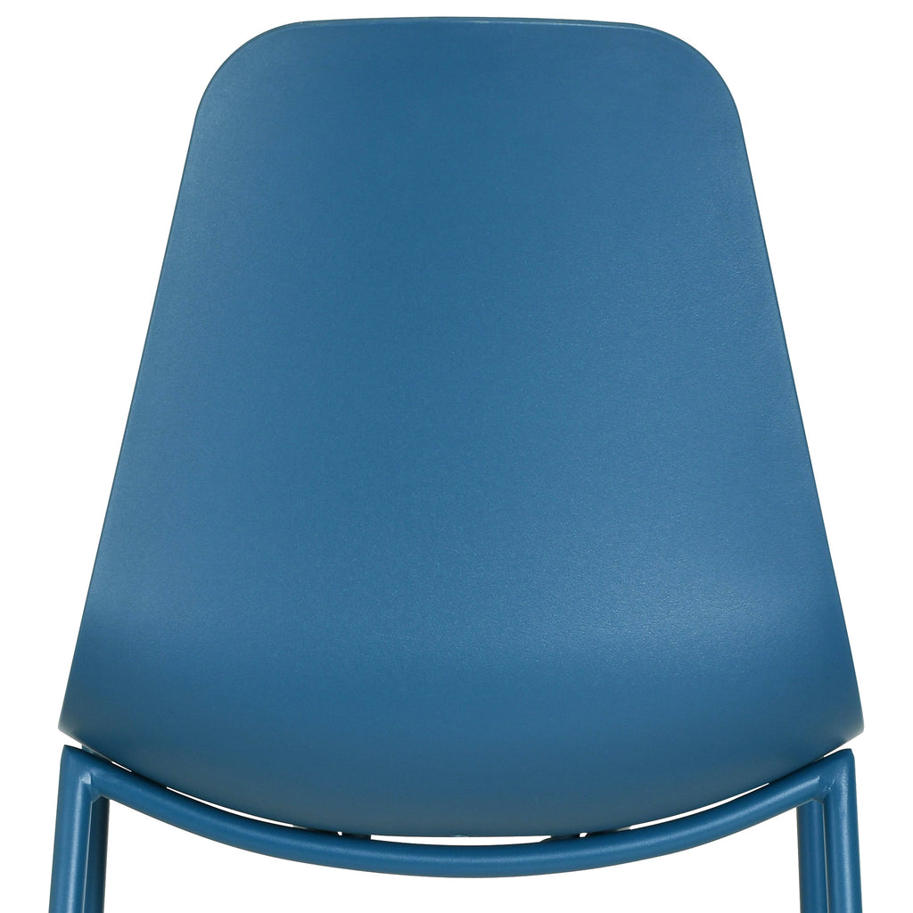 W&F Collection | Isla Dining Chair (Lago Blue, Set of 4)