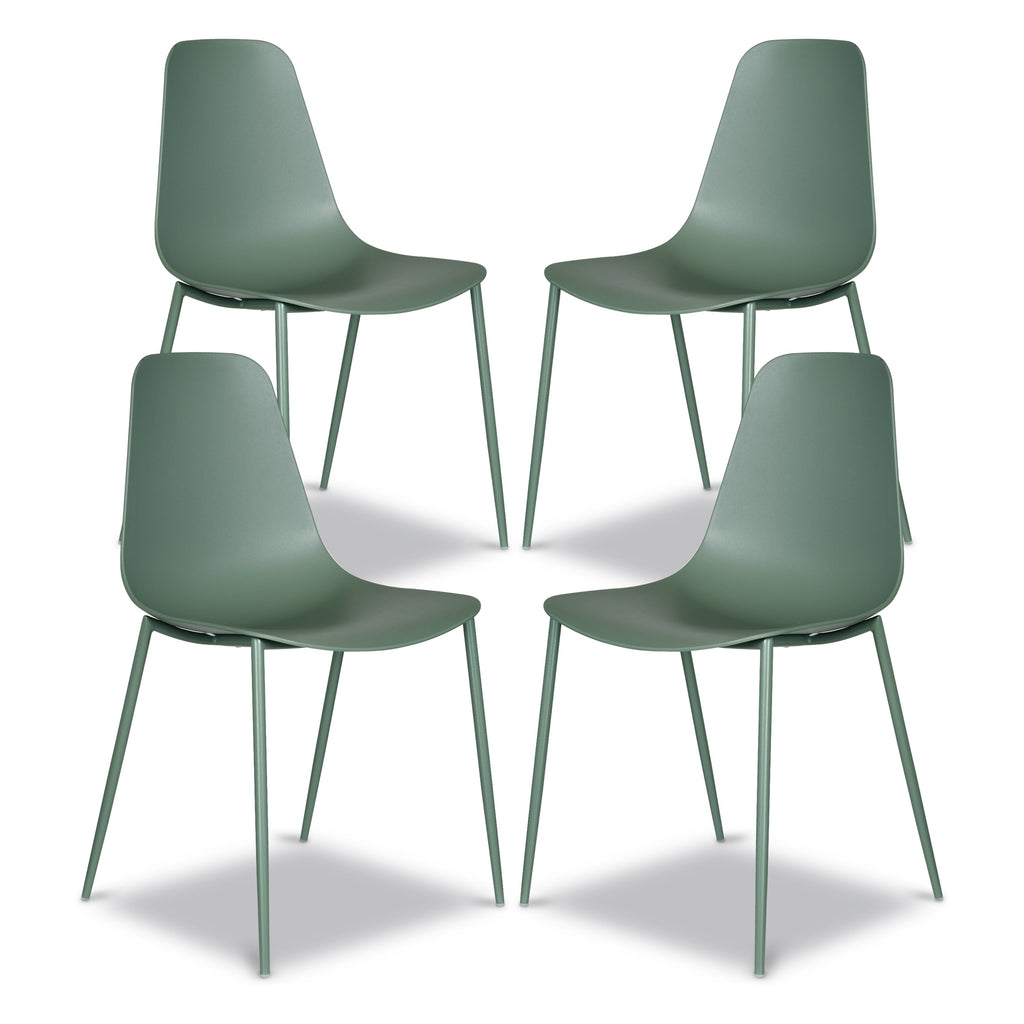 W&F Collection | Isla Dining Chair (Pistachio Green, Set of 4)