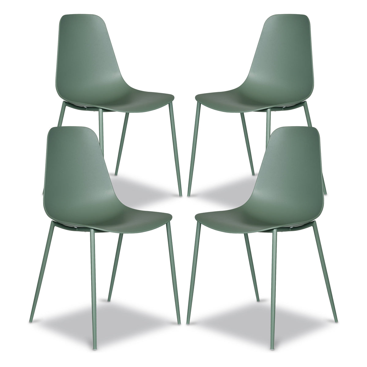 W&F Collection | Isla Dining Chair (Pistachio Green, Set of 4)