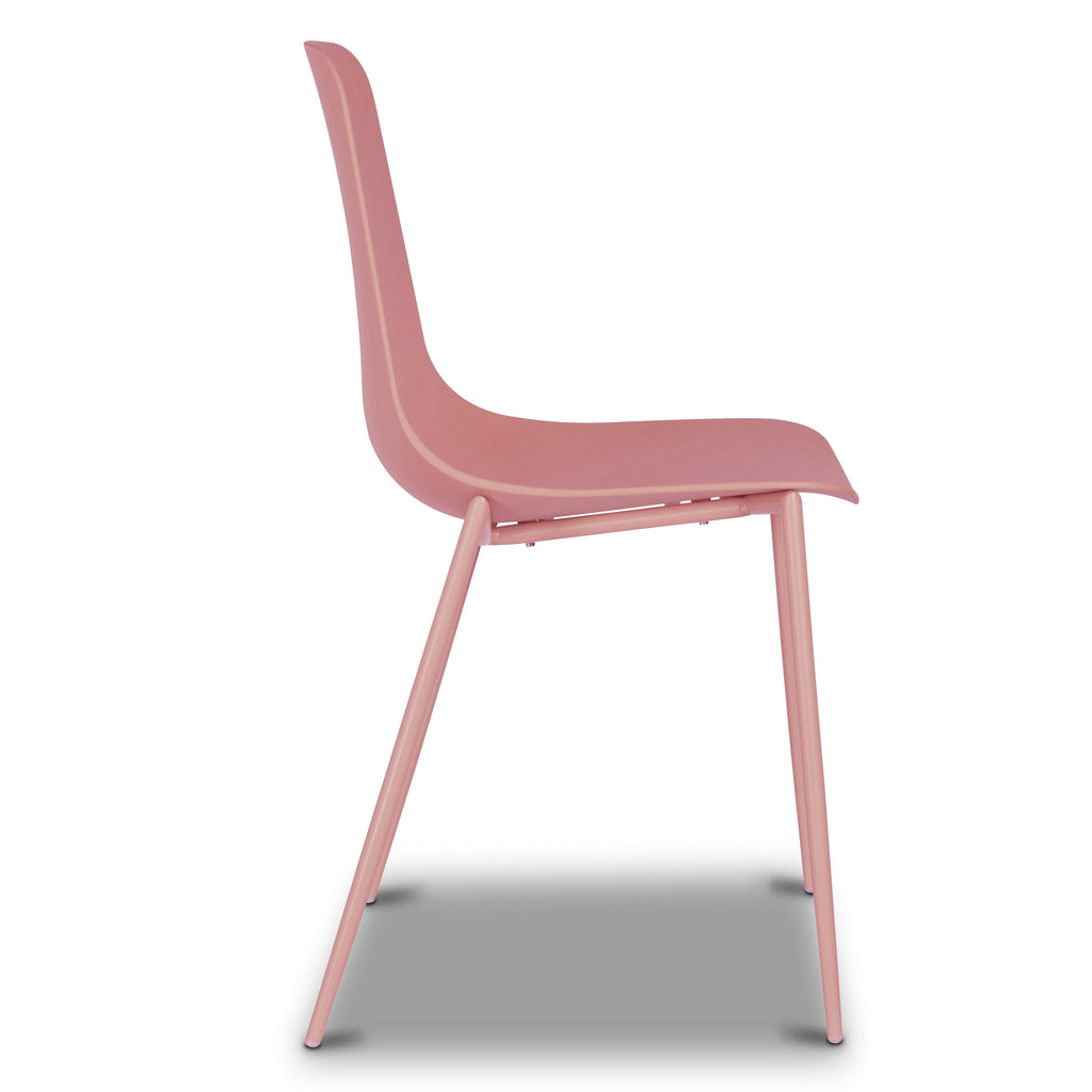 W&F Collection | Isla Dining Chair (Blush Pink, Set of 4)