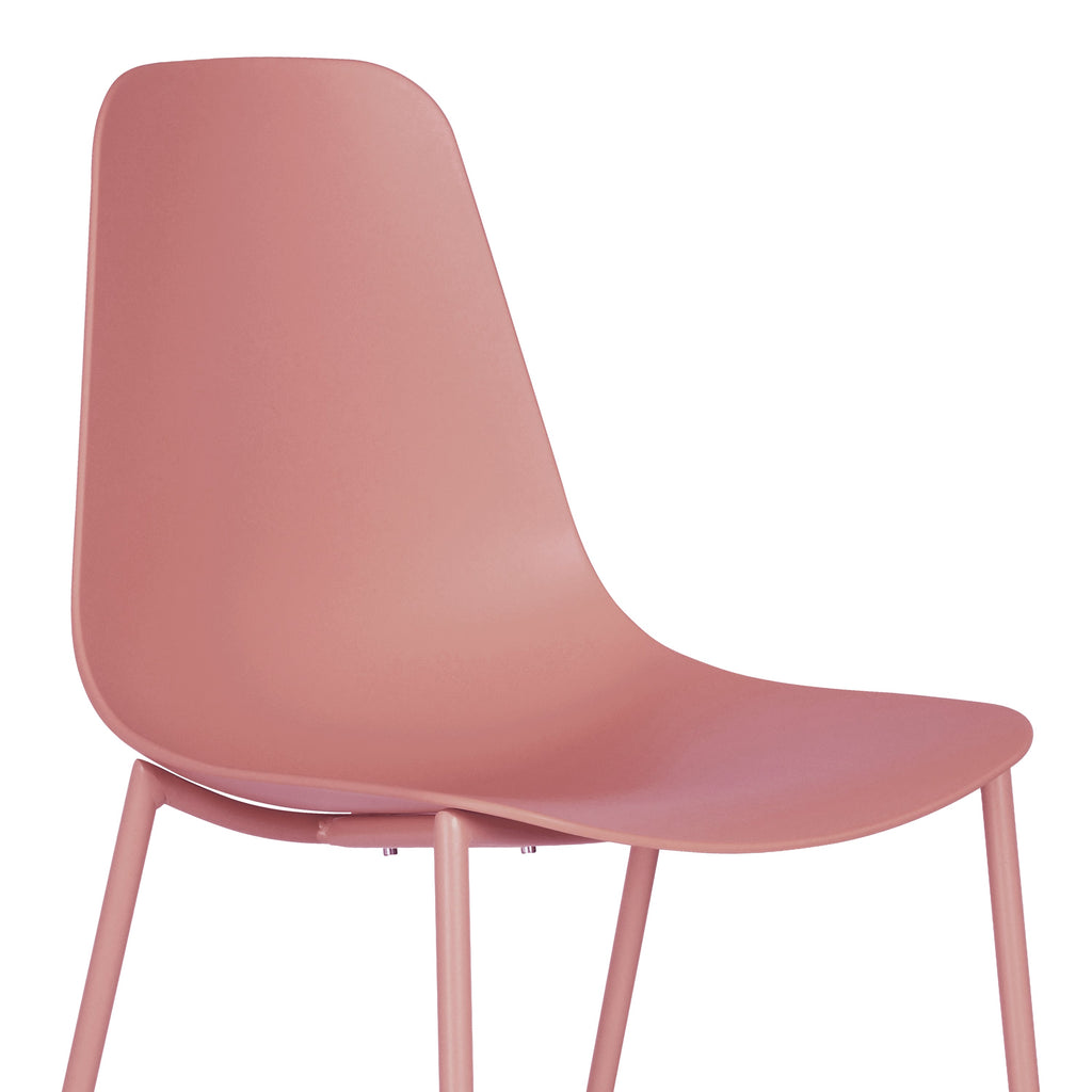 W&F Collection | Isla Dining Chair (Blush Pink, Set of 4)
