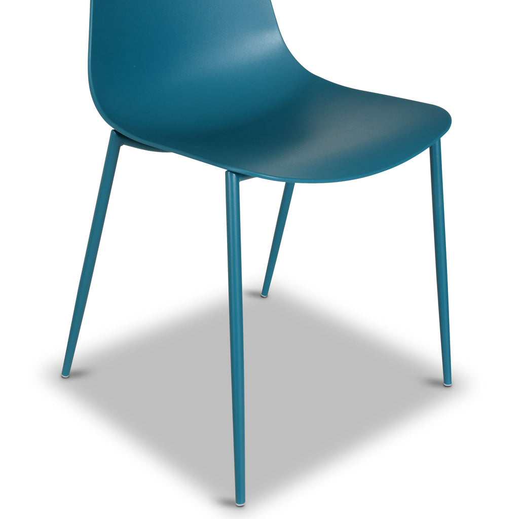 W&F Collection | Isla Dining Chair (Ocean Teal, Set of 4)