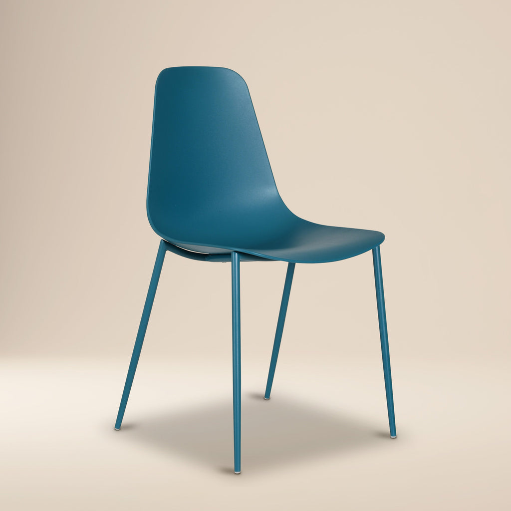 W&F Collection | Isla Dining Chair (Ocean Teal, Set of 4)