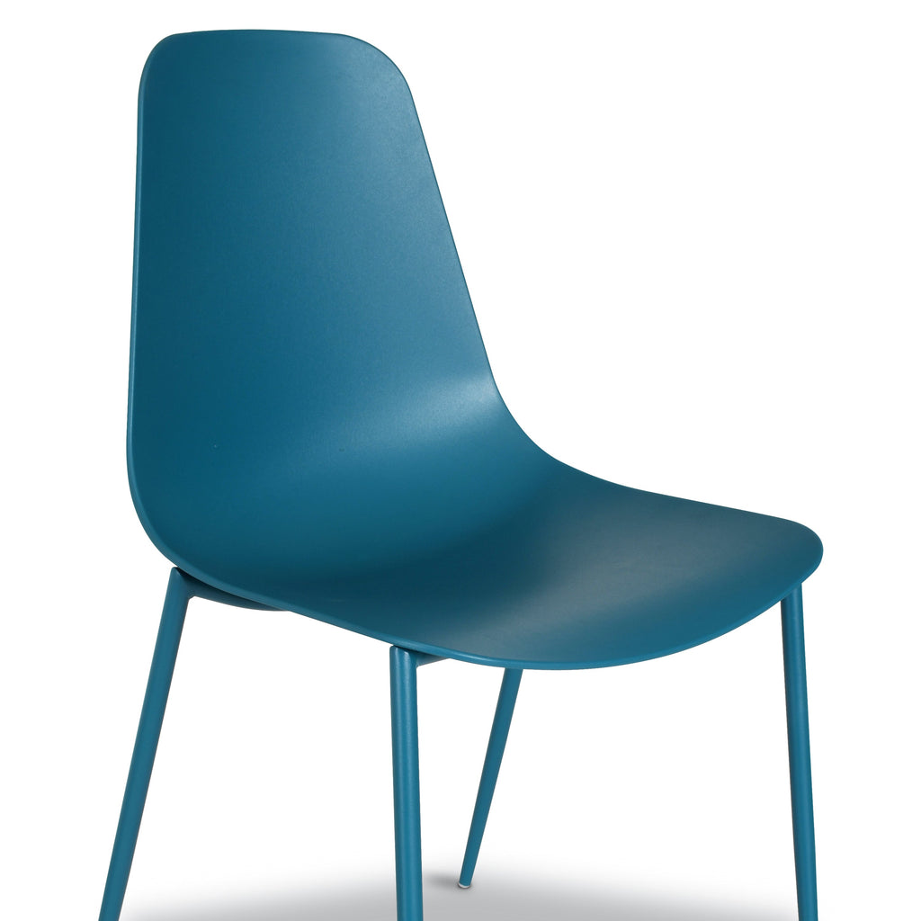 W&F Collection | Isla Dining Chair (Ocean Teal, Set of 4)