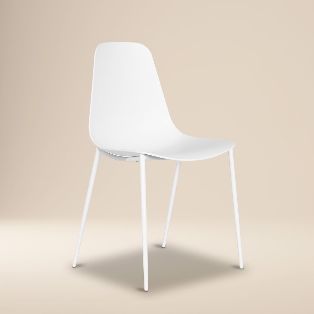 W&F Collection | Isla Dining Chair (White, Set of 4)