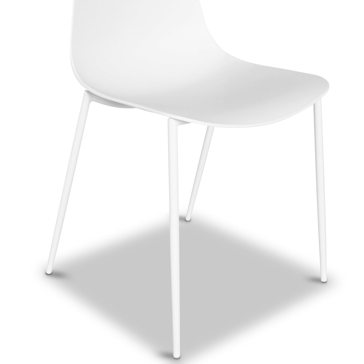 W&F Collection | Isla Dining Chair (White, Set of 4)