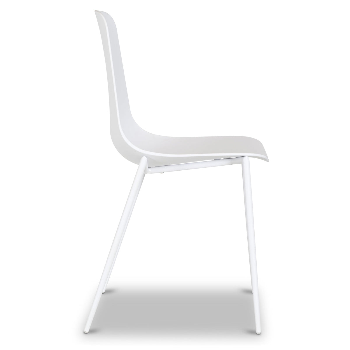W&F Collection | Isla Dining Chair (White, Set of 4)