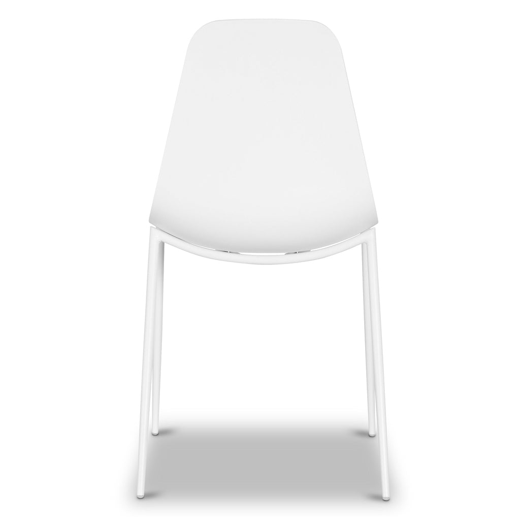 W&F Collection | Isla Dining Chair (White, Set of 4)