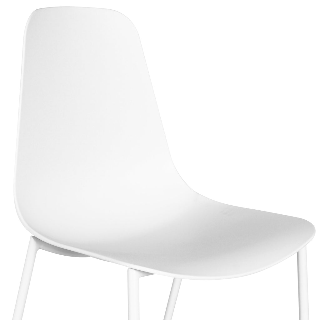 W&F Collection | Isla Dining Chair (White, Set of 4)