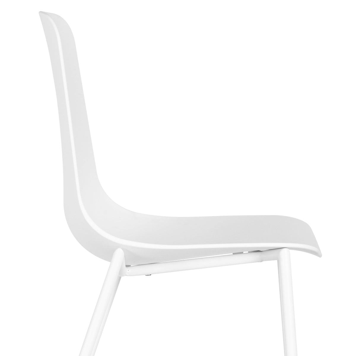 W&F Collection | Isla Dining Chair (White, Set of 4)