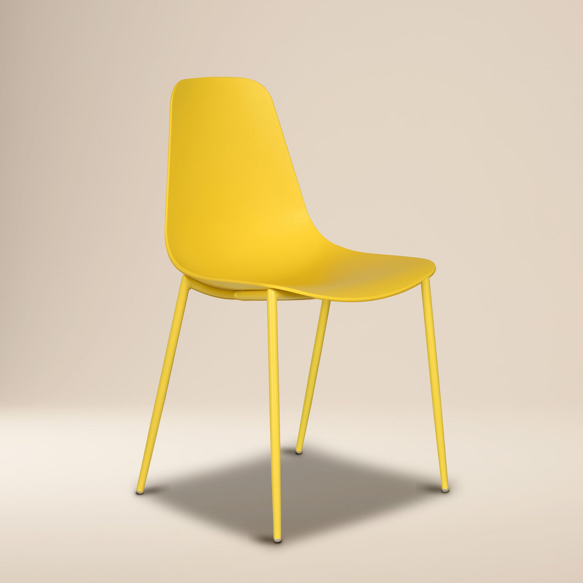 W&F Collection | Isla Dining Chair (Sunburst Yellow, Set of 4)