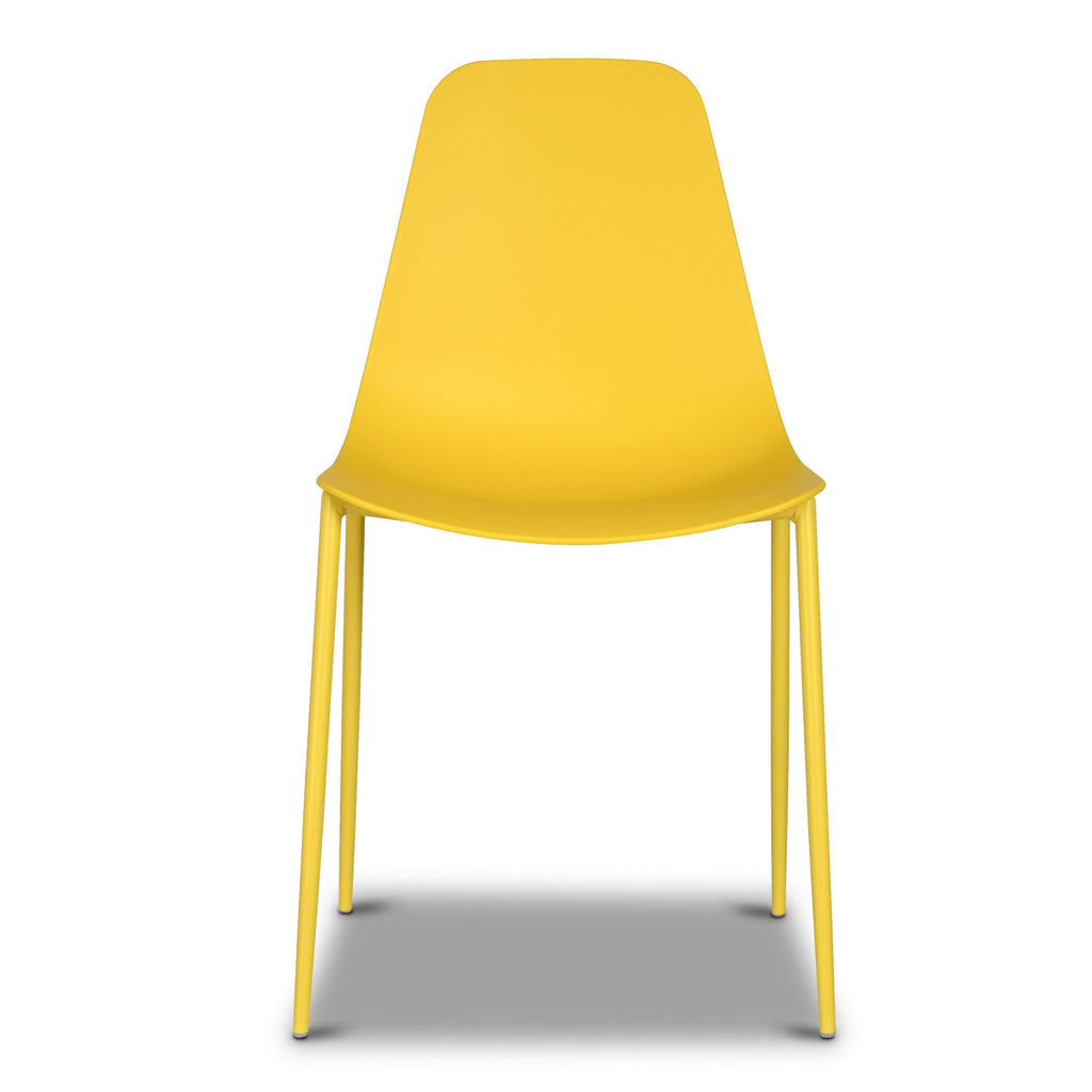 W&F Collection | Isla Dining Chair (Sunburst Yellow, Set of 4)