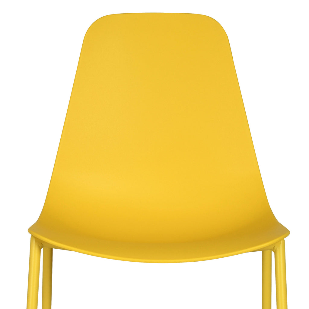 W&F Collection | Isla Dining Chair (Sunburst Yellow, Set of 4)
